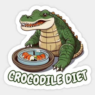 Dim sum crocodile Sticker